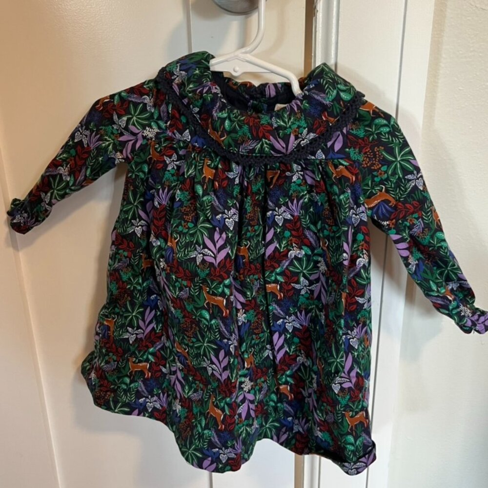 Du Pareil Au Meme baby dress 12 months long sleeve fall/winter motif